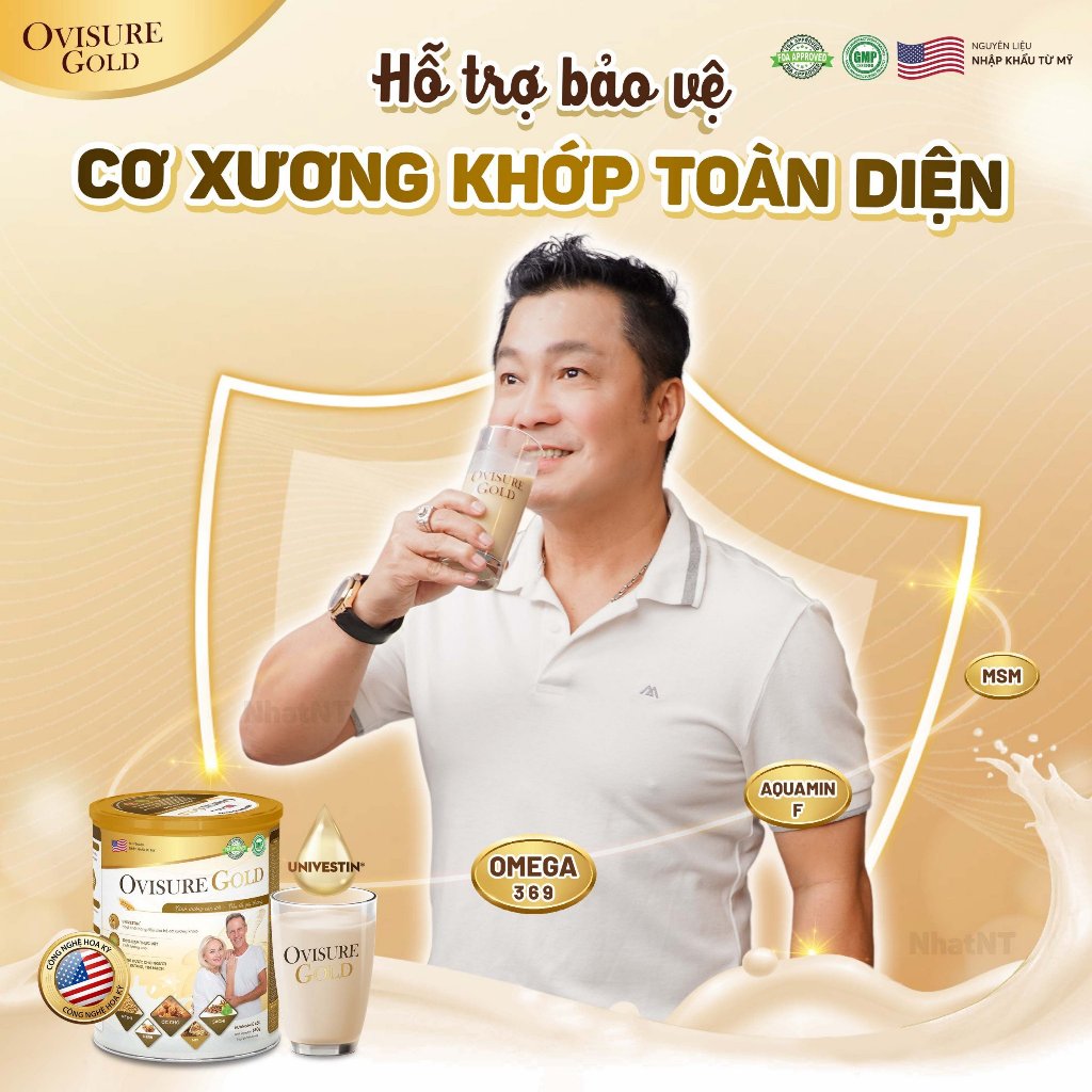 [MUA 5 TẶNG 2] Sữa Hạt OVISURE GOLD 650G - Giải Pháp Dinh Dưỡng Cho Người Viêm Khớp, Thoái Hóa,Bảo Vệ Cấu Trúc Xương
