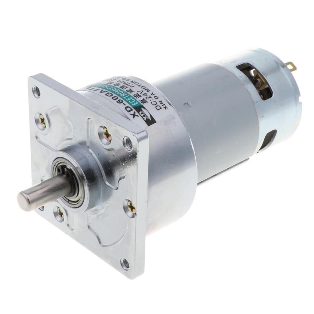 Micro Speed Reduction Geared Motor Reversible DC 24V 35W 300RPM