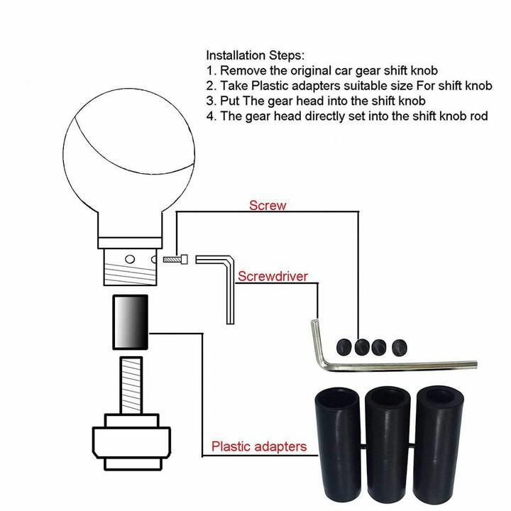 Đầu Tay nắm cần số xe hơi, ô tô bọc da thật 100% cao cấp dùng cho các xe số sàn - Chất liệu: Hợp kim đồng bọc da