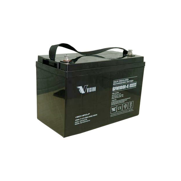 Ắc quy Vision 6FM100E-X 12V-100Ah - (PDC-TECH)