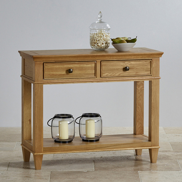 Bàn console Classic gỗ sồi