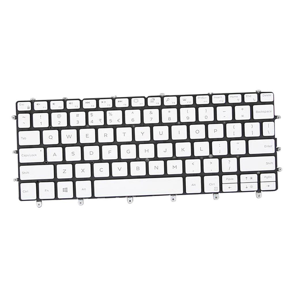 US Layout Backlit Keyboard Fits for Dell XPS 13 9370 0K2NCP 13.3'' White