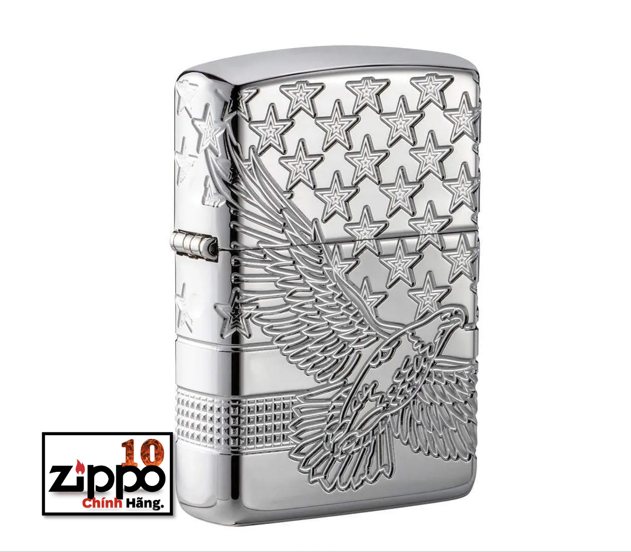 Bật lửa ZIPPO 49027 Armor Patriotic Design - Chính hãng 100%