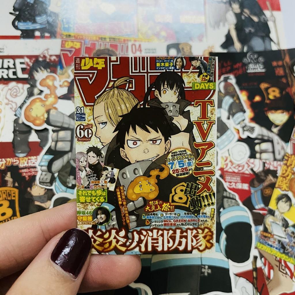 Bộ hình dán - sticker anime Biệt đội lính cứu hỏa Enen no Shouboutai dán trang trí laptop, máy tính bỏ túi...