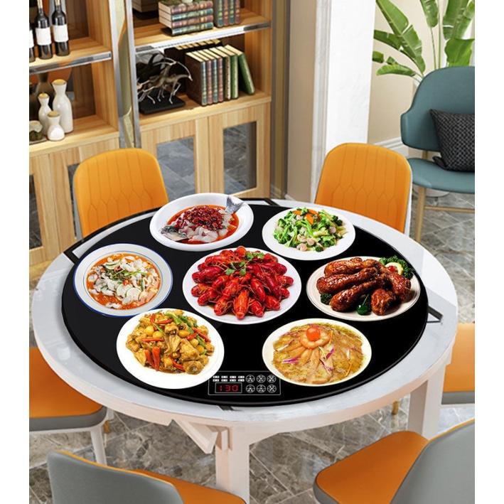 Mâm điện xoay tròn hâm nóng thức ăn Đài Loan giữ nóng thức ăn size 60cm
