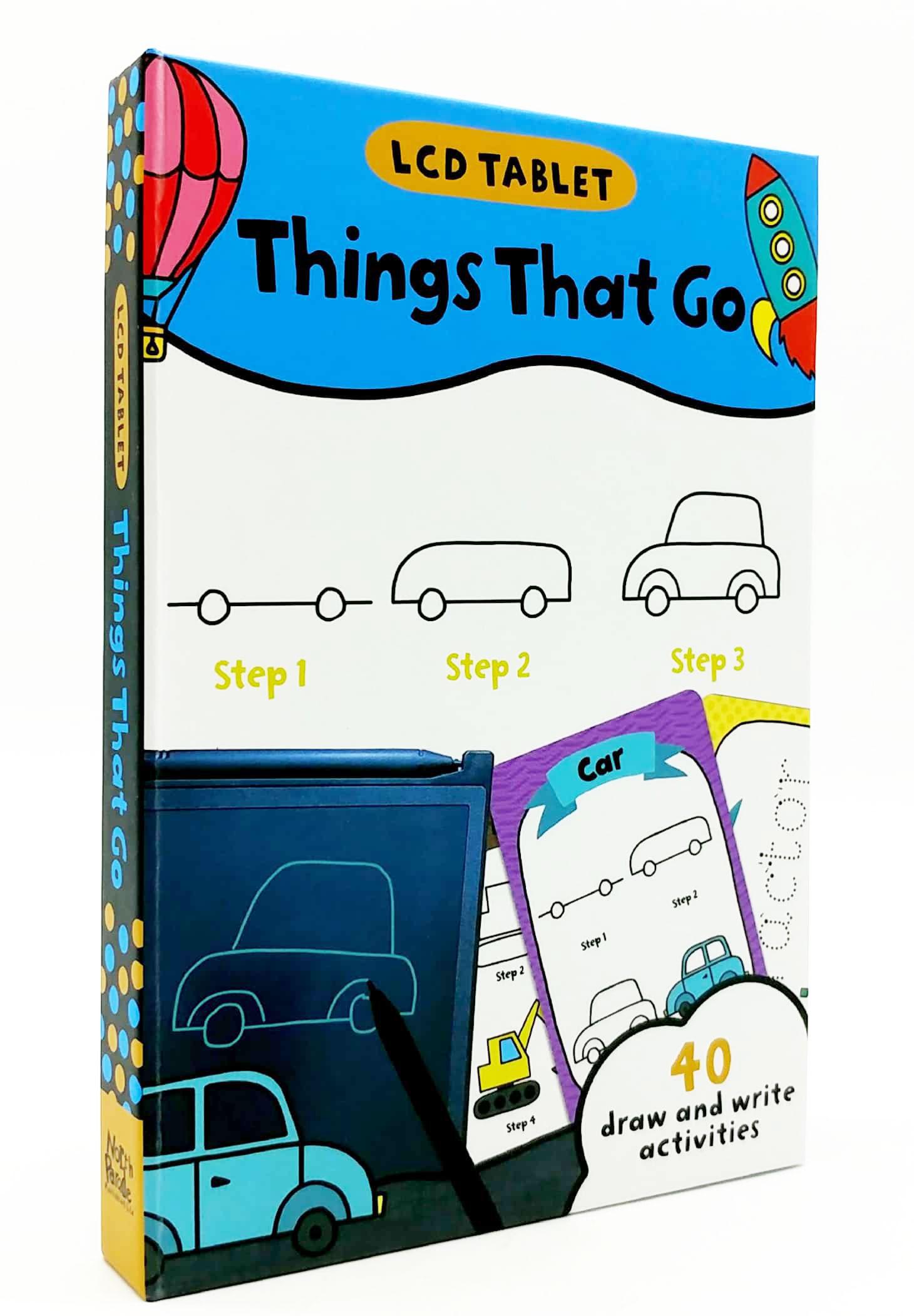 LCD Tablet & Flashcards - Things That Go