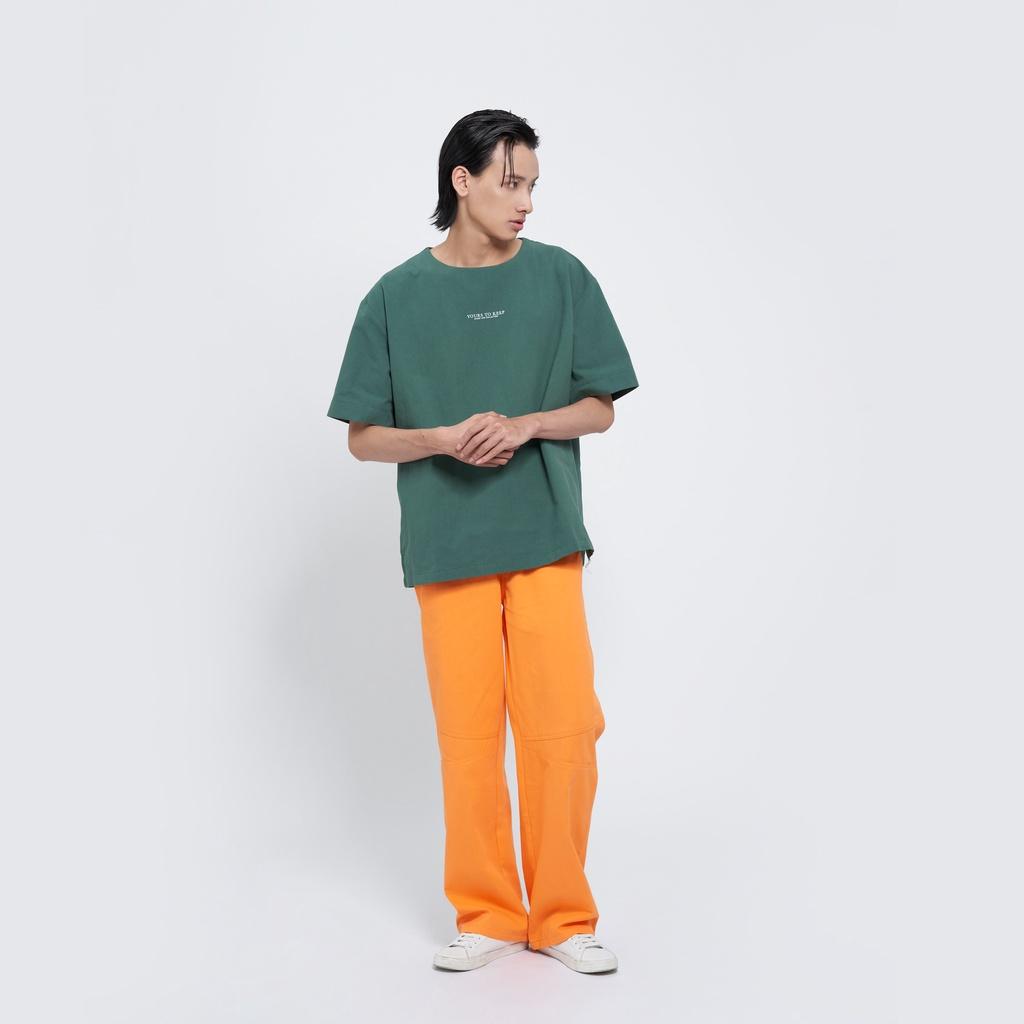 Áo kiểu cổ tròn dáng rộng màu xanh rêu Yours Oversized Top