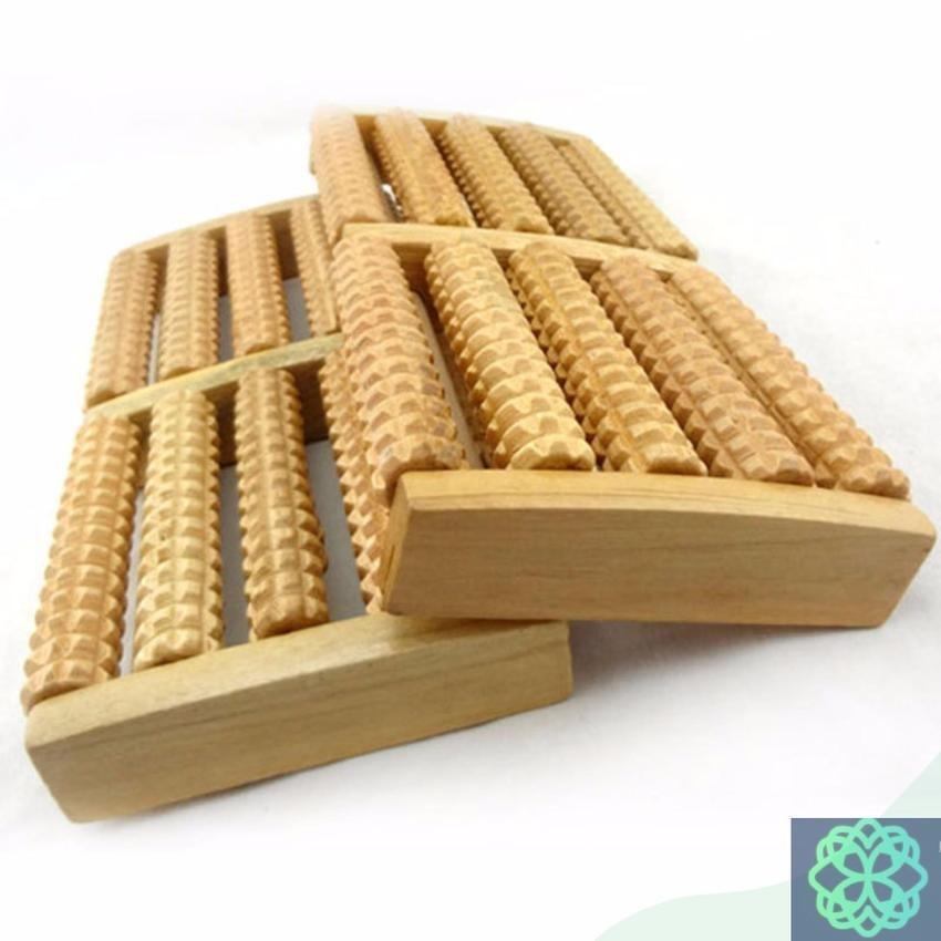 Bàn Mát Xa Gỗ 5 Hàng - Bàn massage gỗ bàn chân 5 hàng