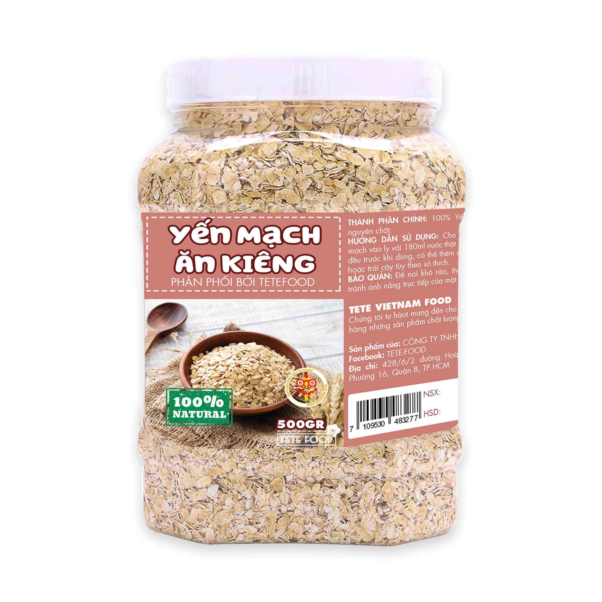 Yến Mạch Ăn Kiêng TETE 500 gram