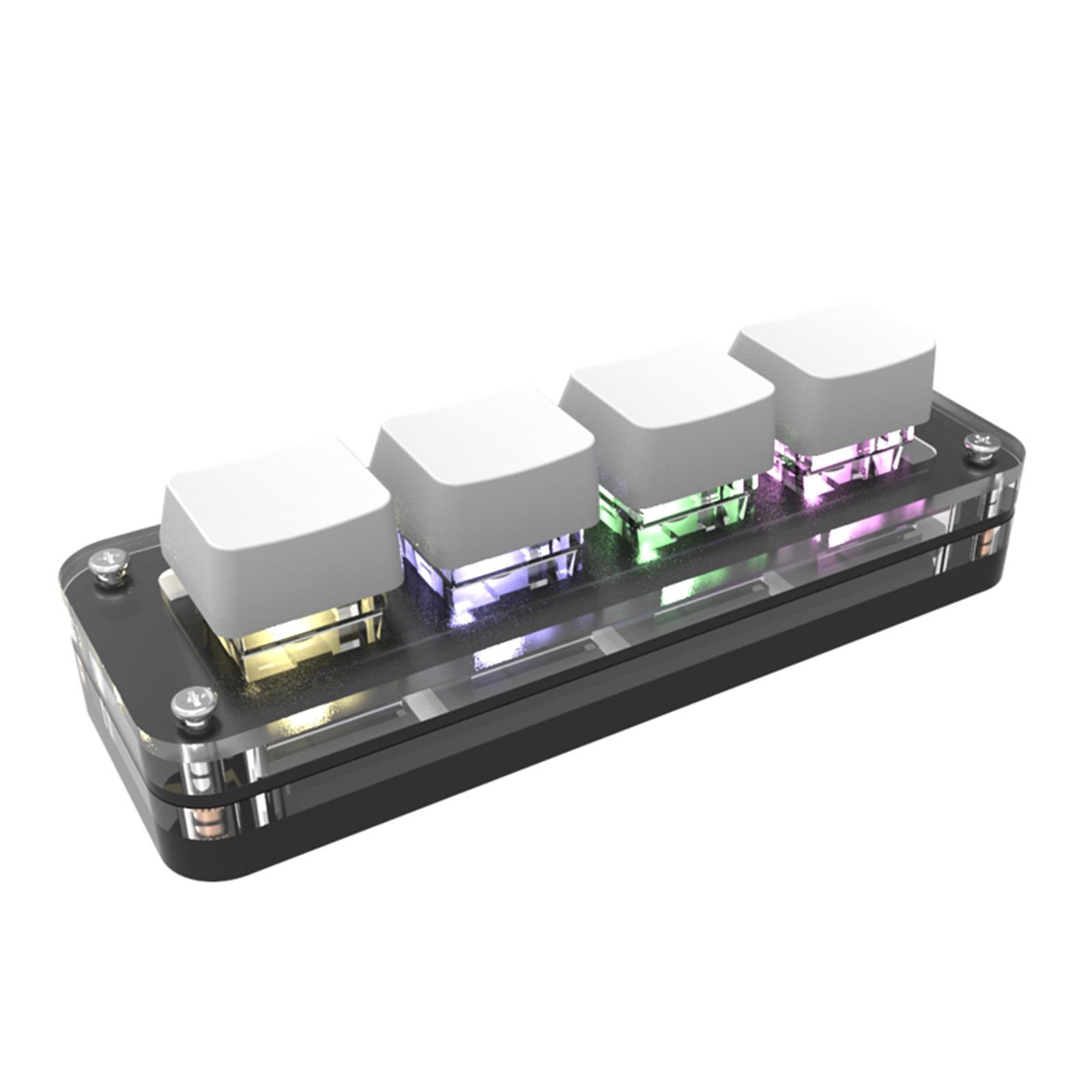 Keyboard RGB Keys Upgrade Parts Mechanical for Linux Programming Gaming , White