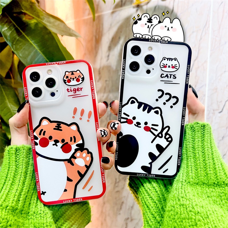 Ốp lưng dành cho iPhone 13 Pro Max/13 Pro/ 13 Lucky Tiger Cat chống sốc bảo vệ camera _ Hàng Chính Hãng