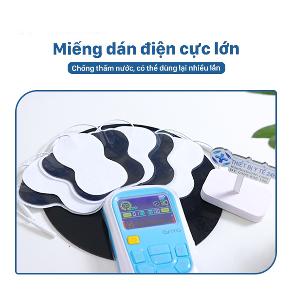 Máy massage xung điện trị liệu chạy bằng pin sạc,máy điện xung với công nghệ TENS