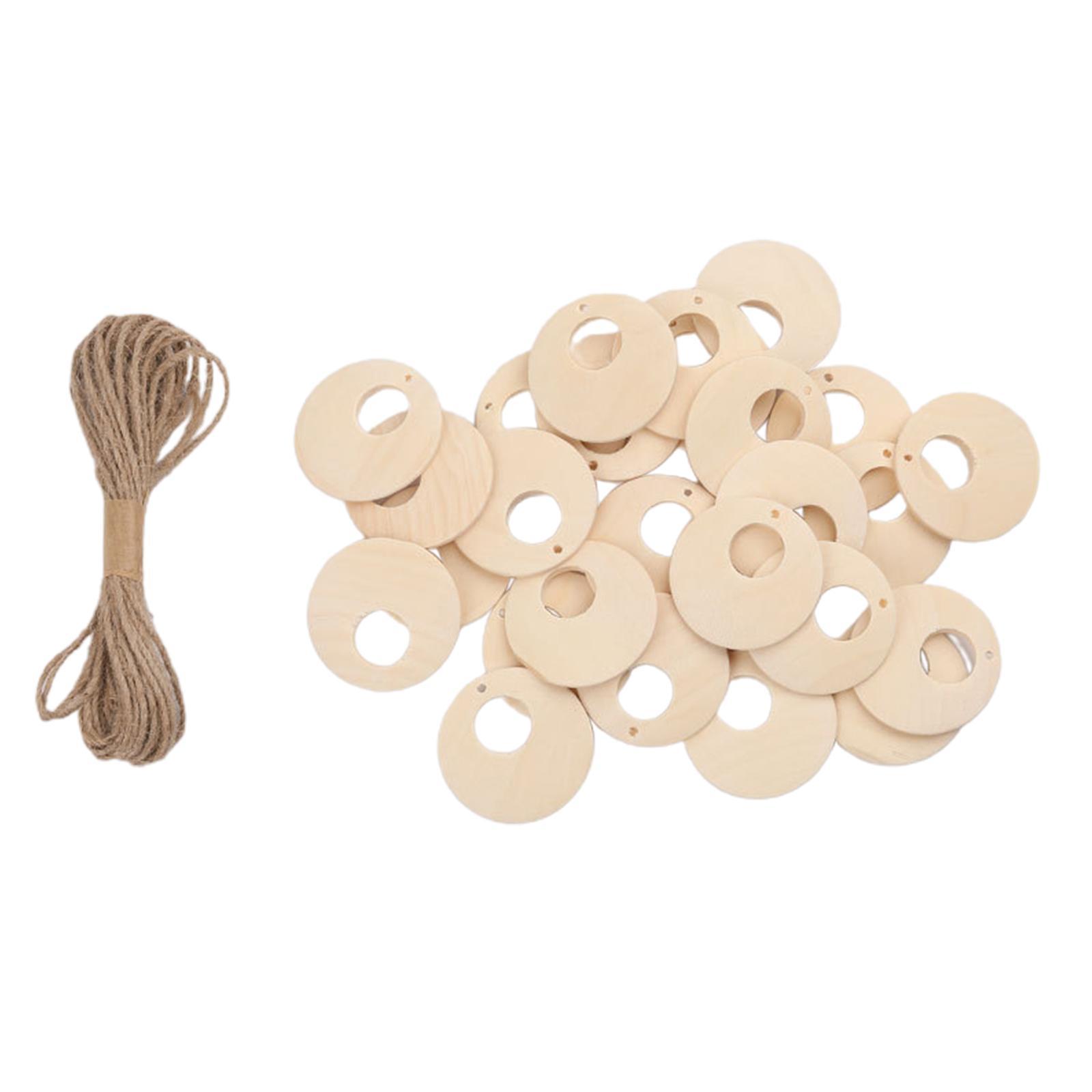 Wooden Christmas Tree Hanging String Decoration Ornament DIY Craft Jewelry