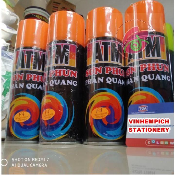 Sơn xịt ATM phản quang Spray màu cam F4