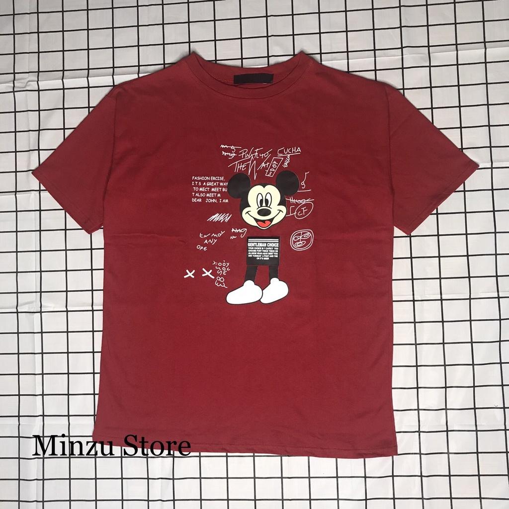Áo thun tay lỡ Ulzzang Minzu phông Unisex nam nữ chất liệu cotton khô form rộng ATMZ01