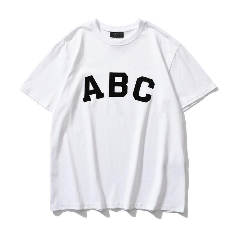 Áo phông ngắn tay chữ ABC form rộng rãi