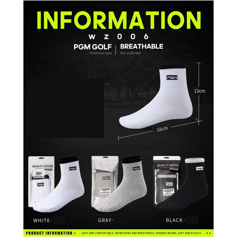 Tất chơi golf nam PGM thể thao mềm mại thoải mái kháng khuẩn cao cấp TG013