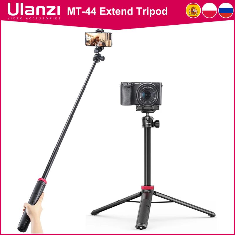 ULANZI TRIPOD MT-44 Tripods Tripods Smartphone Vlog Tripod With Cold Shoe Giá đỡ điện thoại cho Tripod Di động Máy ảnh SLR xách tay Màu sắc: Đen