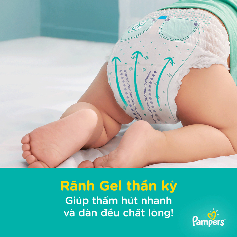 Tã Quần Pampers Đầy Tháng Mới Gói Lớn NB/S52 (52 Miếng)