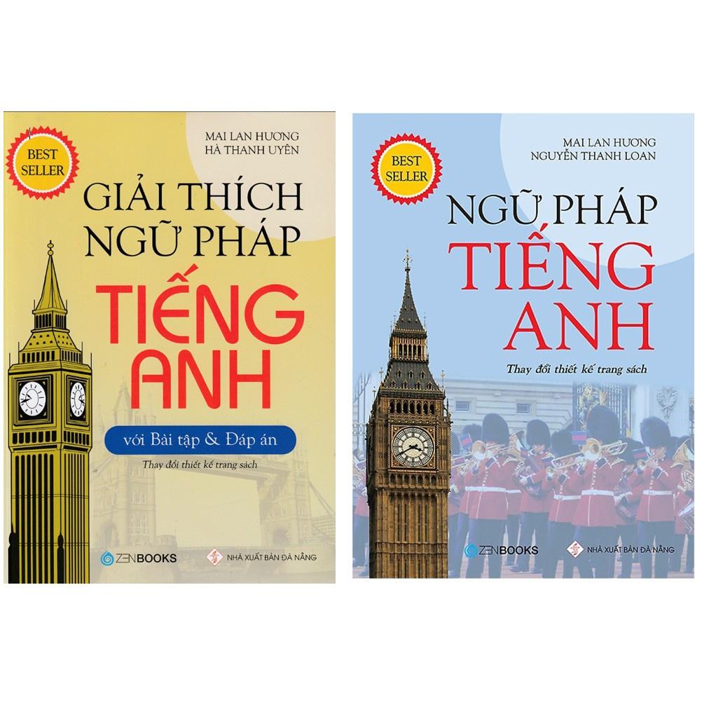 Sách - Combo 2 cuốn Ngữ pháp tiếng anh và Giải thích ngữ pháp tiếng anh Mai Lan Hương(combo lẻ tuỳ chọn)