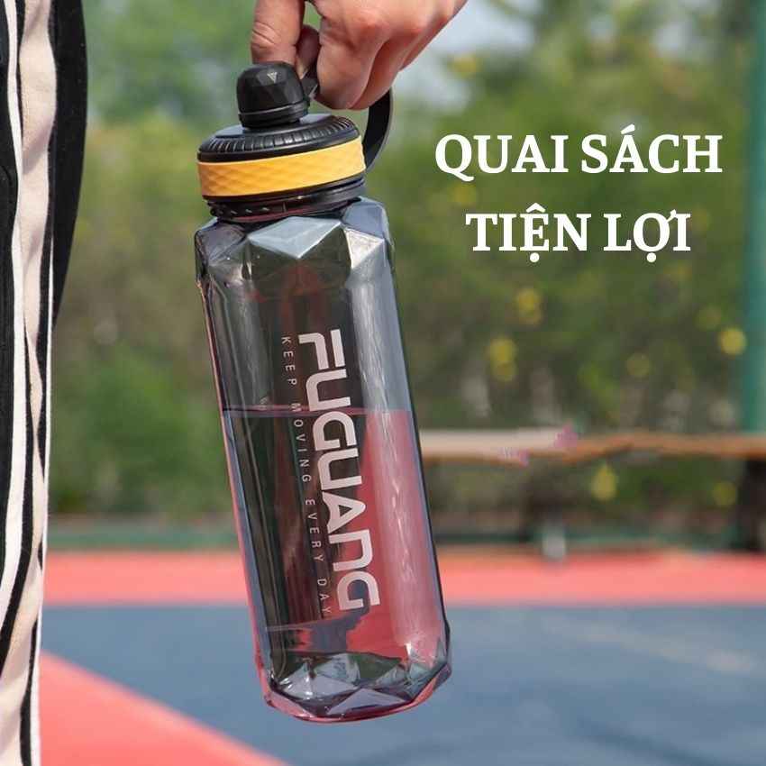 Bình nước tập gym 2 lít 2,2 lít nhựa PC58 BPA Free an toàn tuyệt đối cho sức khỏe người sử dụng