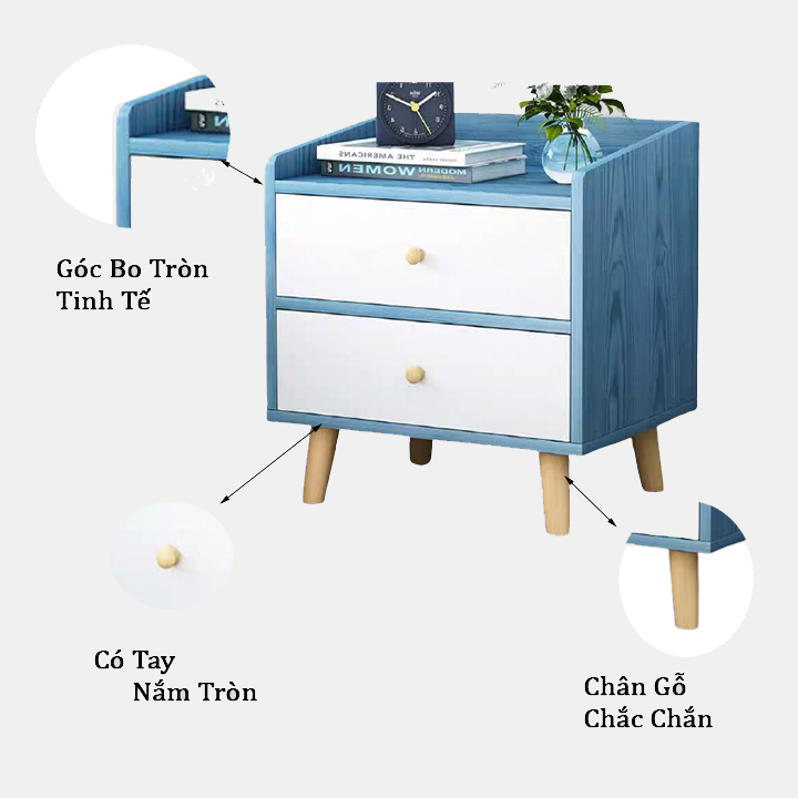 Tủ Tab Đầu Giường Mini FIVO Mẫu FT20 Có Hộc Tủ Tiện Lợi Phong Cách Đơn Giản, Phù Hợp Cho Mọi Kiểu Nhà, Sản Phẩm Nội Thất Lắp Ráp Thông Minh