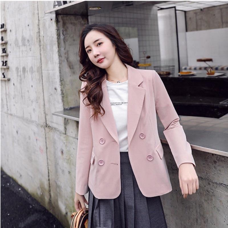 Áo vest blazer nữ phong cách hàn quốc mẫu mới đẹp mã ZELE015