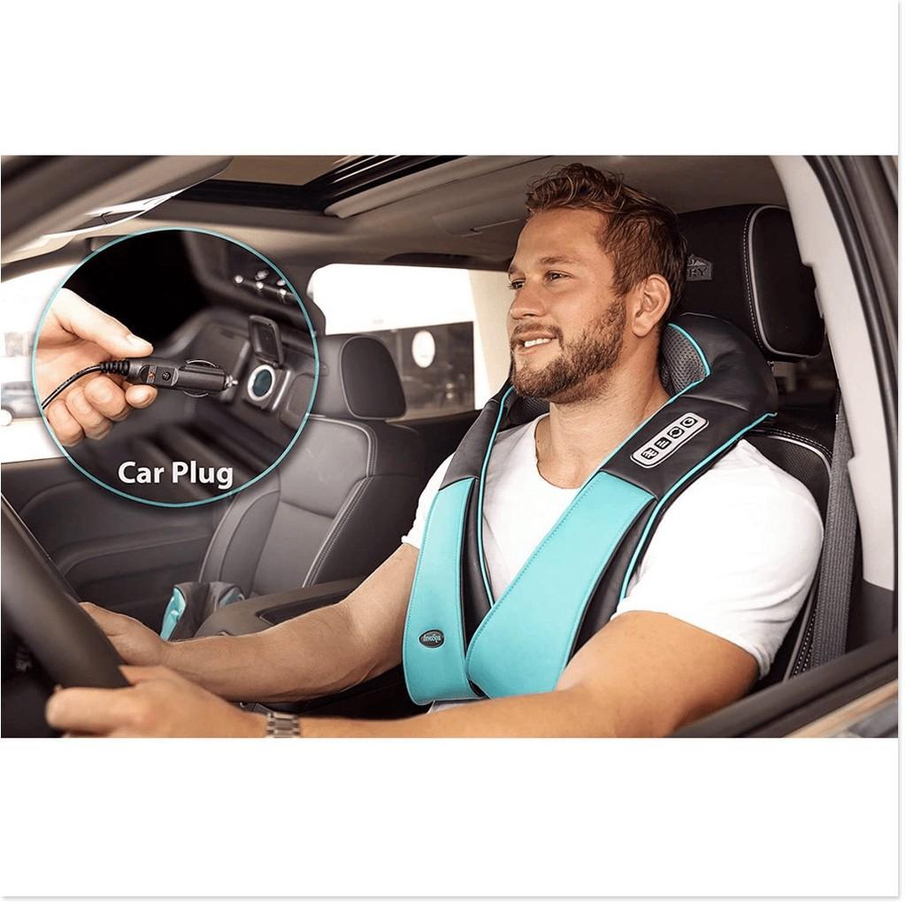 Đai massage Vai Gáy Cổ Giảm mệt mỏi toàn thân USA Shiatsu Back Home & Car nguồn điện nhà và trên ô tô