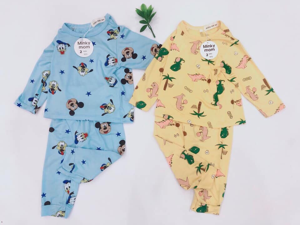 Set bộ Thun Lạnh Minky Mom dài tay mẫu mới siêu đẹp