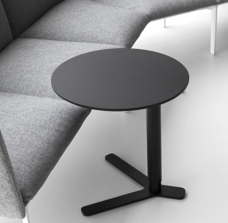 Bàn Trà Mặt Đá, Táp Trà, Bàn Uống Nước Sofa Mặt Đá Ceramic Kết Hợp Chân Sắt Sơn Tĩnh Điện D40xH5 Để Cùng Sofa Phòng Khách Hoặc Bàn Uống Cà Phê –FN03