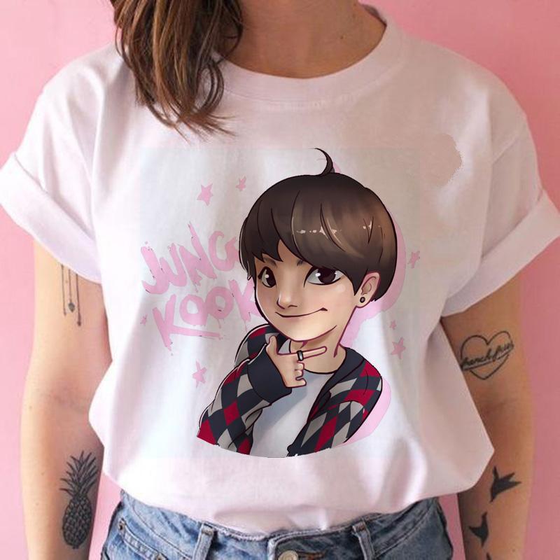 Áo phông BTS Chibi Jungkook/ Áo thun ngắn tay nam nữ Kpop Hàn Quốc
