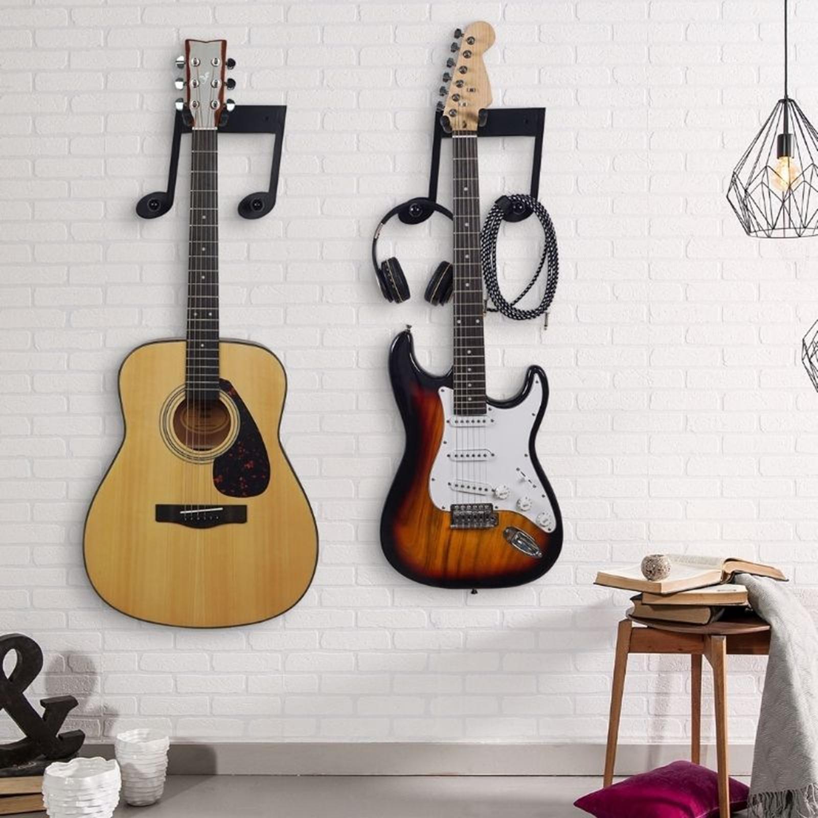 Wood Guitar Wall Hanger, Guitar Hanger Wall Mounted, Guitar Stand