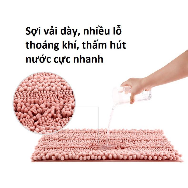 Thảm bông lau chân thấm nước cực nhanh, nhanh khô, thảm chân nhà tắm, thảm chống trượt