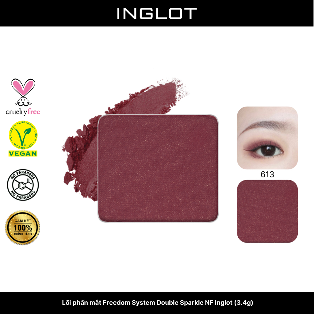 Lõi phấn mắt Freedom System Double Sparkle NF Inglot (3.4g)