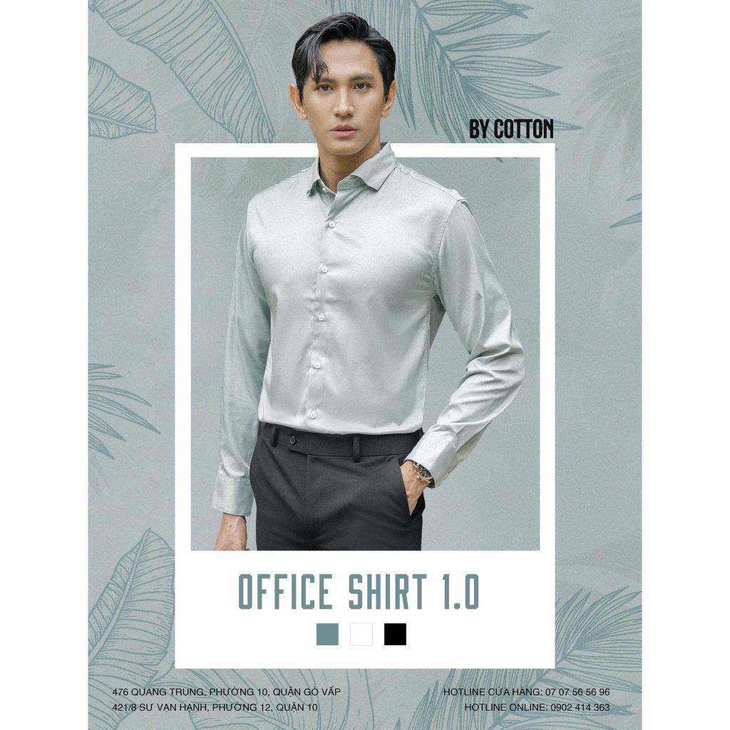 Áo Sơ Mi Nam Dài Tay Trơn BY COTTON Cotton Mint Shirt