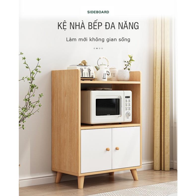 Tủ kệ lò vi sóng phong cách Nordic, Kệ nhà bếp đa năng
