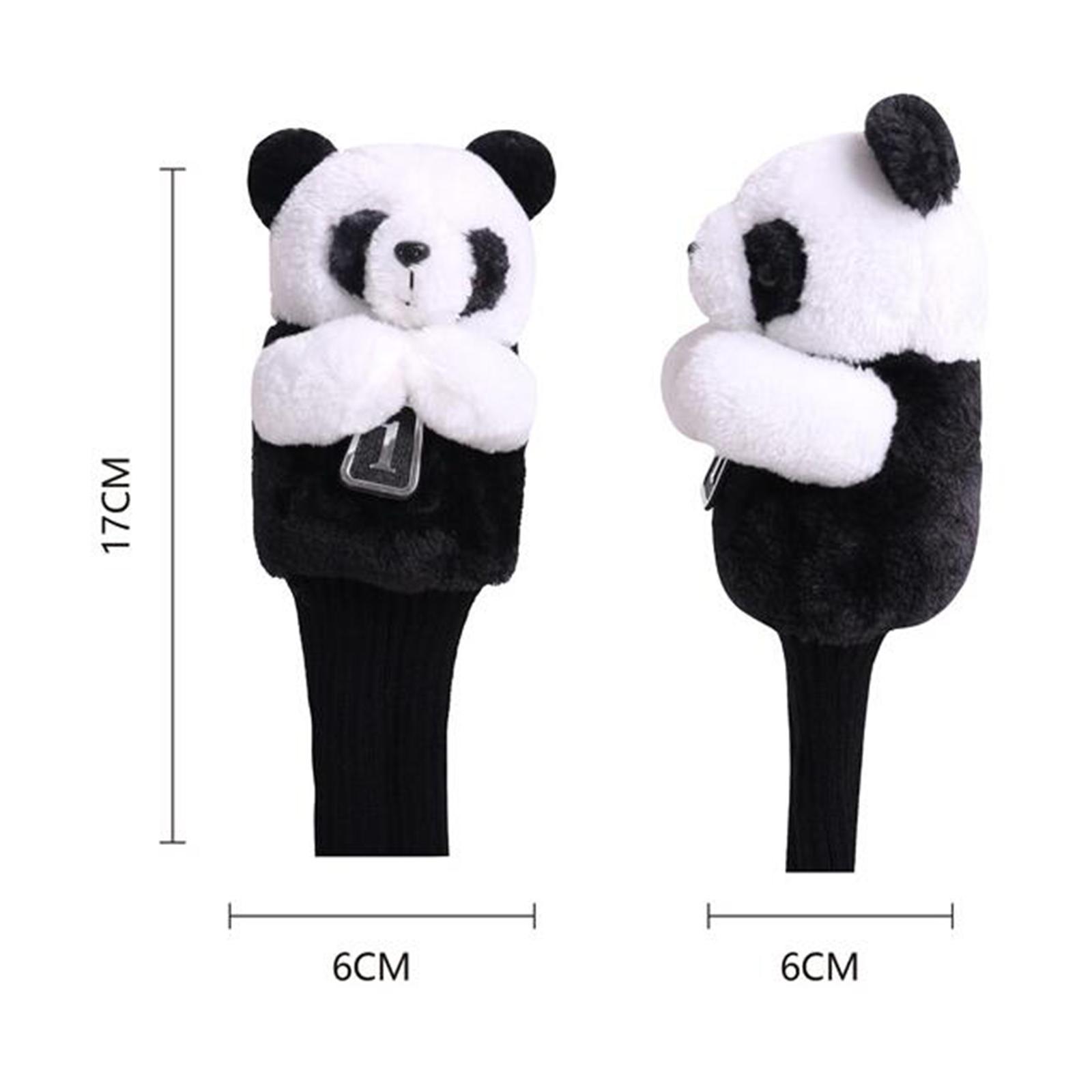 Cute Panda Golf Club Headcover  Cover for Driver Guard Equipment