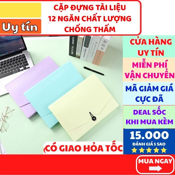 Cặp chứa tài liệu 12 ngăn chất lượng cho học sinh