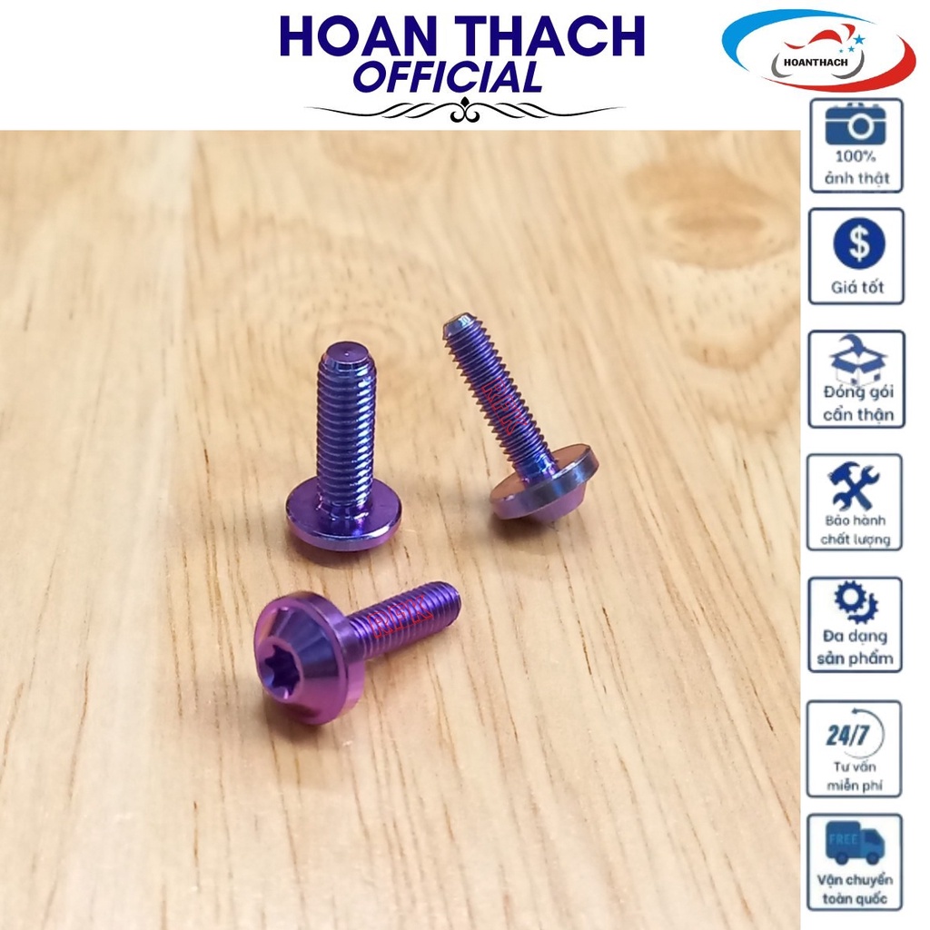 Ốc Gr5 Titan Dù 4L15 Tím Dùng cho nhiều dòng xe SP012409 (giá 1 con)