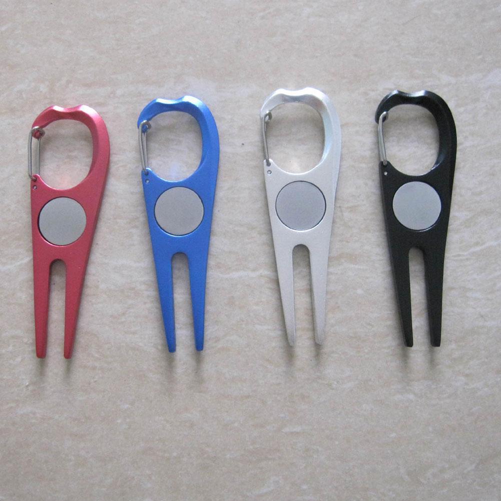 Sân Golf Dụng Cụ Sửa Chữa Thép Sân Golf Nĩa Sửa Chữa Sửa Chữa Bền Bóng Vị Trí Dụng Cụ Golf Bút Q7y7 Color: Black