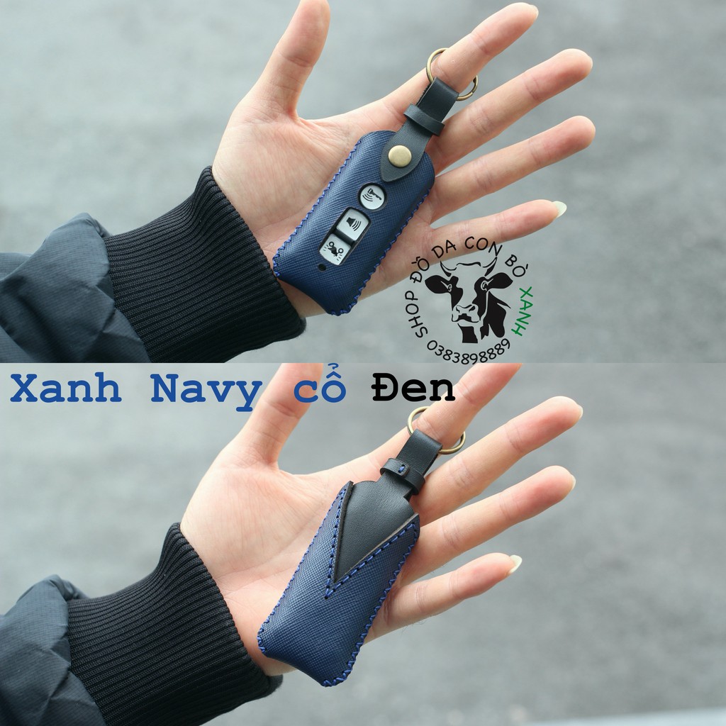 Bao Da dành cho chìa Khóa Honda SH, PCX, SH Mode mẫu cavat handmade da thật