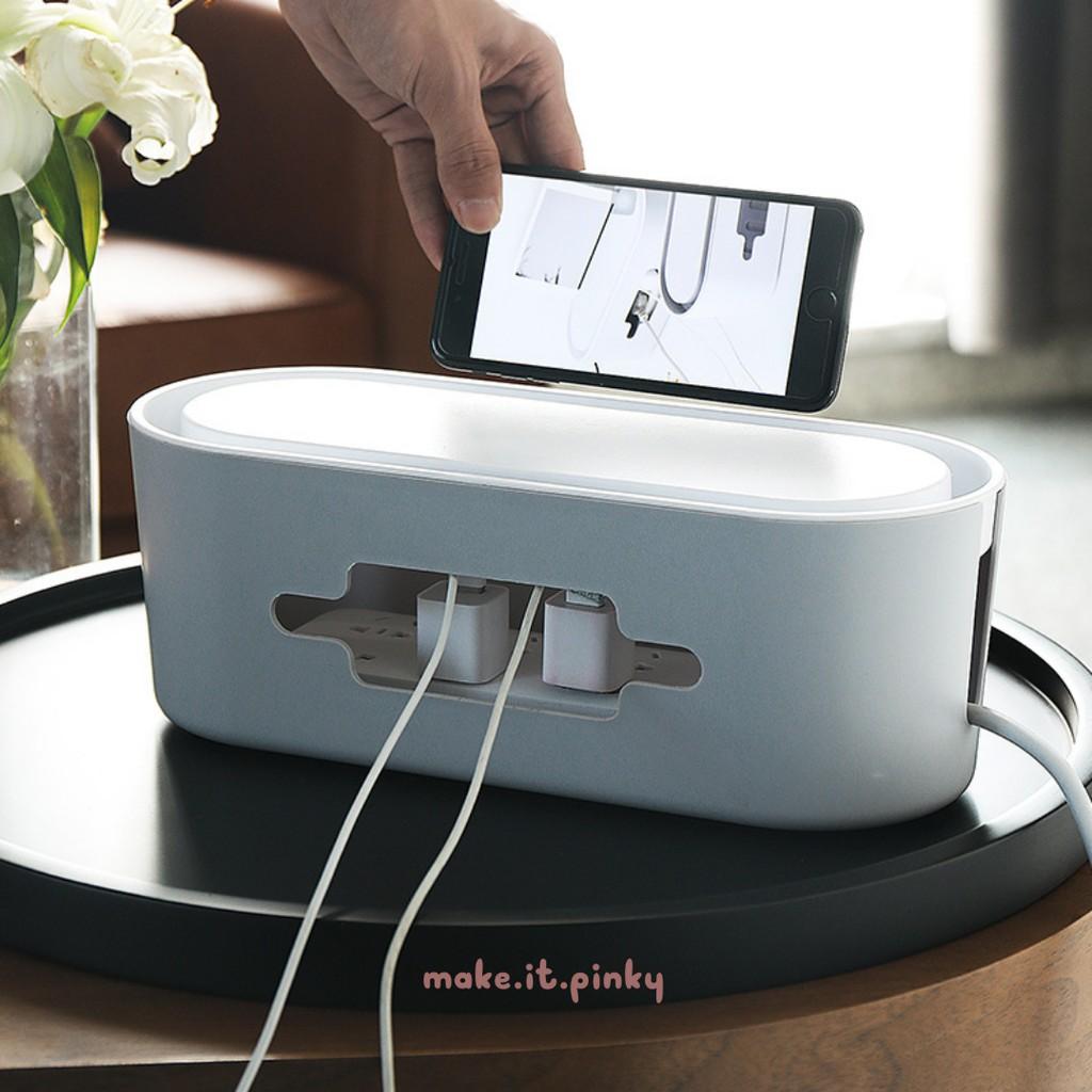 HỘP ĐỰNG DÂY SẠC CÓ NẮP SẮP XẾP GỌN GÀNG Ổ ĐIỆN VÀ DÂY ĐIỆN