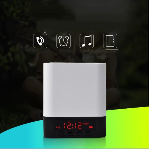 Đồng hồ báo thức kết hợp loa bluetooth, Radio FM có màn hình Led - ShopToro - AsiaMart