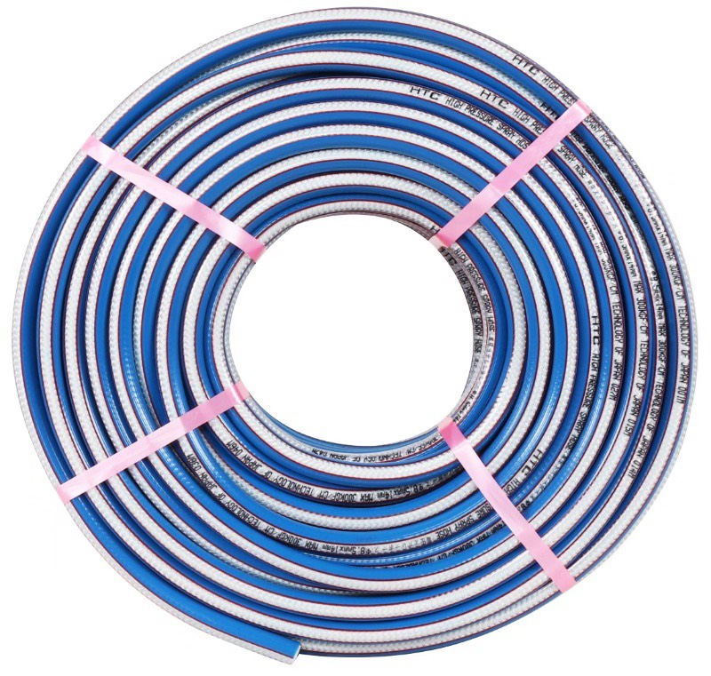 Dây phun xịt áp lực cao loại 50M 3 lớp từ chất liệu nhựa PVC,áp lực tối đa 300 bar,ĐK 8.5X14mm,HTC50M-8.5