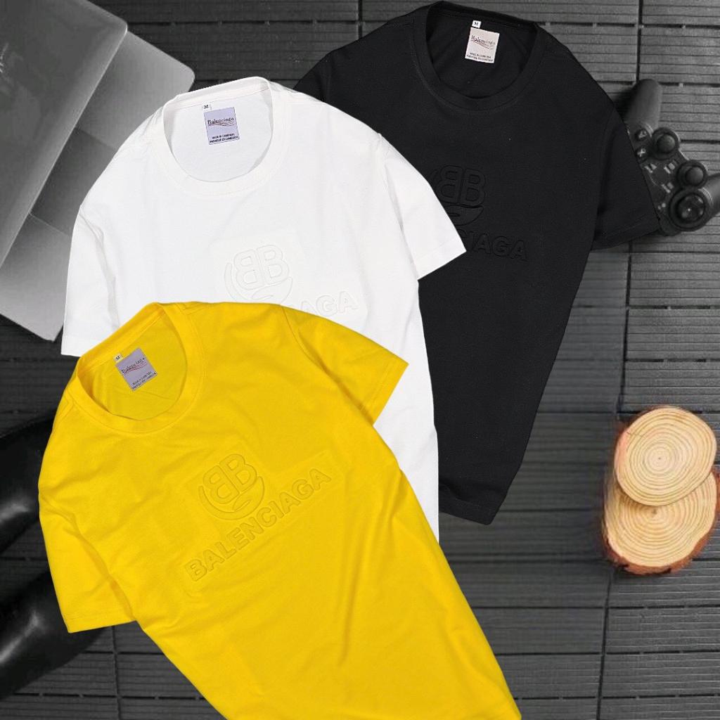 ÁO THUN NAM DẬP NỔI CỔ TRÒN COTTON