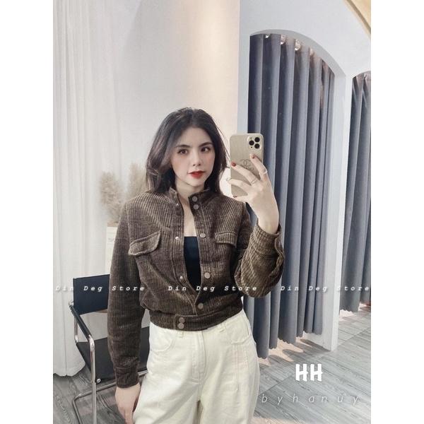 ÁO KHOÁC NHUNG TĂM 3 MÀU CHO NỮ