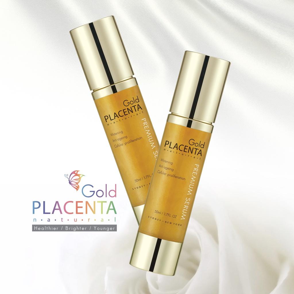 SERUM Dr. Natural Gold Placenta cấp ẩm phục hồi da ngăn ngừa lão hoá giúp da trắng sáng tuýp 50ml