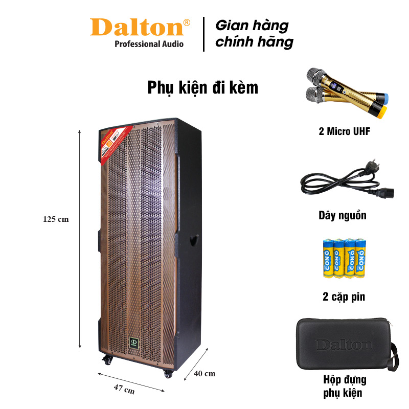Loa kéo điện Dalton TS-15A2800 - Hàng chính hãng