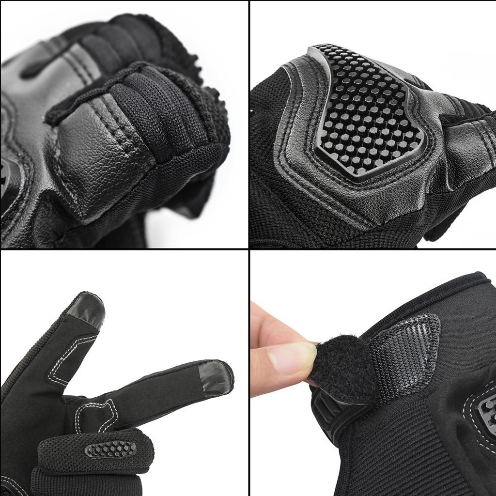 1 Pair Motorcycle Gloves Microfiber Portable Cycling Gloves for Motorbike
