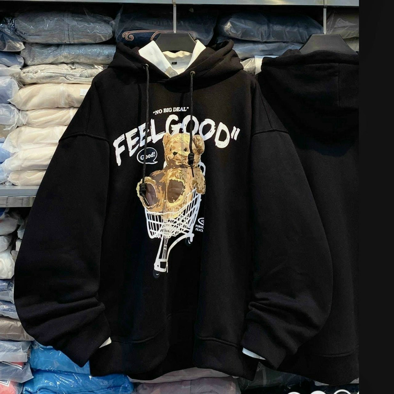 [VIDEO ẢNH THẬT ]Áo hoodie FEELGOOD Unisex Rộng - Kiểu Khoác Thn Nỉ Ngoại Cao Cấp Cặp Nam Nữ